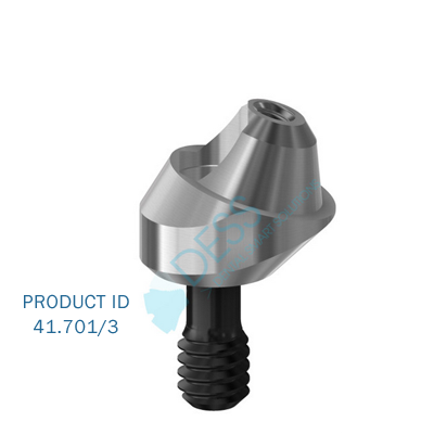 Nobel Multi-unit / Nobel BranemarkMulti-unit® abutment 17º NP 3mm with DLC-coated screw (Nobel Multi-unit / Nobel BranemarkMulti-unit® abutment 17º NP 3mm with DLC-coated screw)