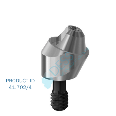 Nobel Multi-unit/ Nobel Branemark / 3i OsseotiteMulti-unit® abutment 17º RP 4mm with DLC-coated scre (Nobel Multi-unit/ Nobel Branemark / 3i OsseotiteMulti-unit® abutment 17º RP 4mm with DLC-coated scre)
