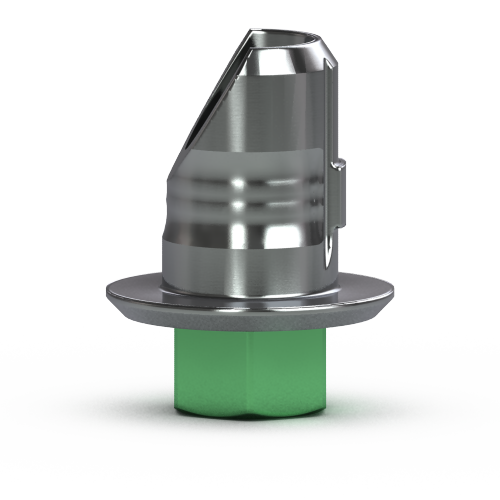 4.5mm Hybrid Abutment Base, Hexed  (Green) CAD/CAM (4.5mm Hybrid Abutment Base, Hexed  (Green) CAD/CAM)